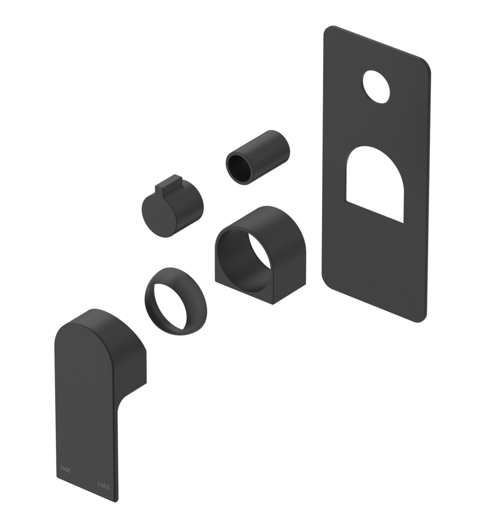 Beki Shower Mixer - Square Plate - Trim Kit