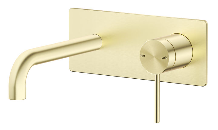 Mica Wall-Spout Combo - Curved Spout - 1P - TRIM KIT ONLY - French Gold - view 4