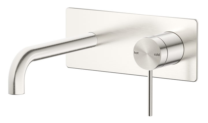 Mica Wall-Spout Combo - Curved Spout - 1P - TRIM KIT ONLY - Brushed Nickel - view 5