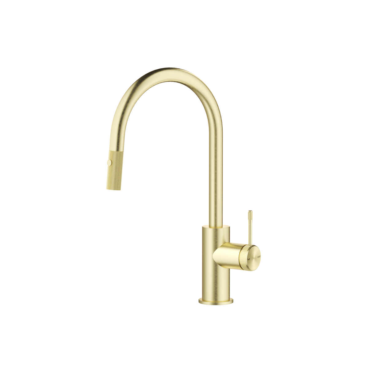 Mica Fluted Pull-Out Sink Mixer - French Gold