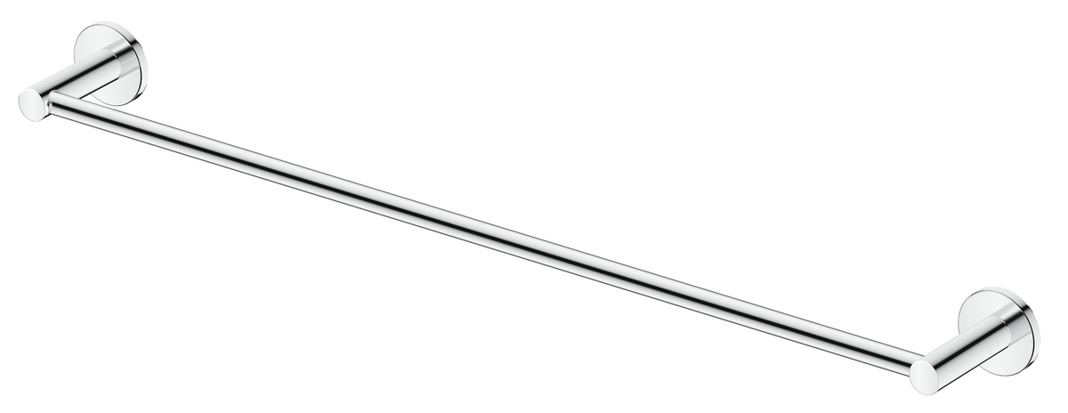 Mica Single Towel Rail - 600mm - Chrome