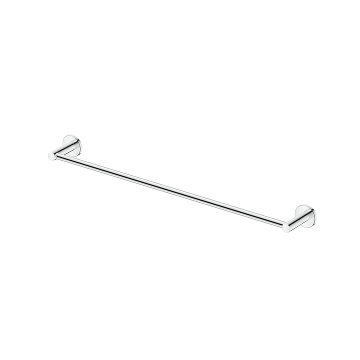 Mica Single Towel Rail - 800mm - Chrome