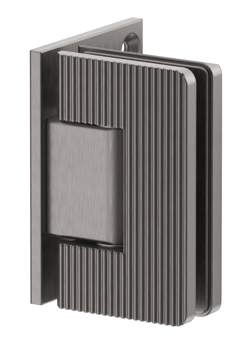 Shower Screen Hinge - Fluted - Glass To Wall - GM