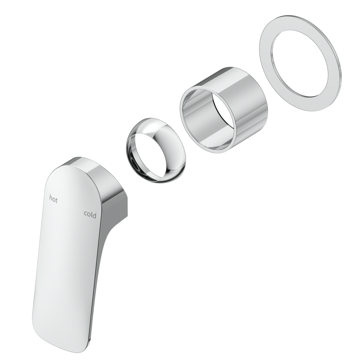 Bella Vista Kaza Shower Mixer - Round Plate - Trim Kit - view 6
