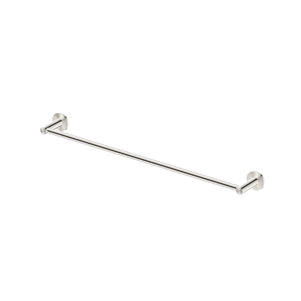 Mica Single Towel Rail - 800mm - Brushed Nickel