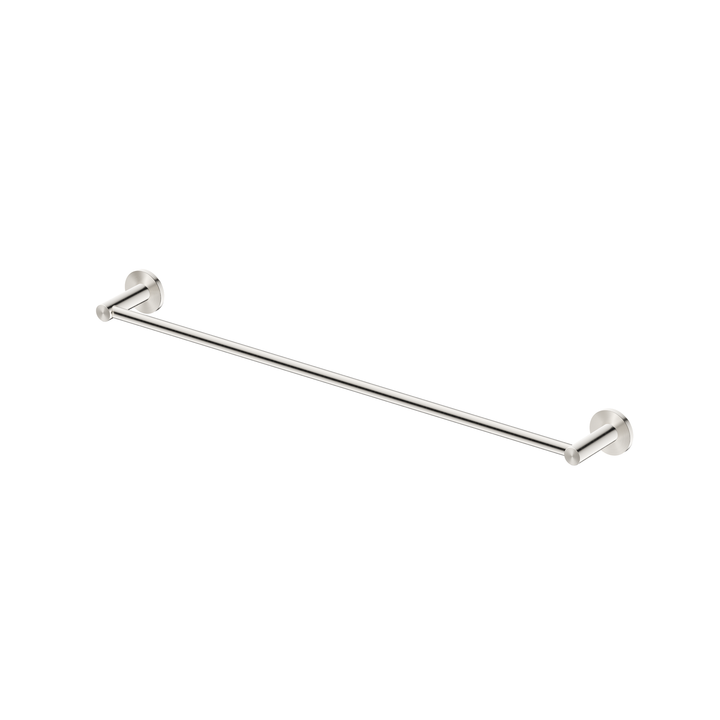 Mica Single Towel Rail - 800mm - Brushed Nickel