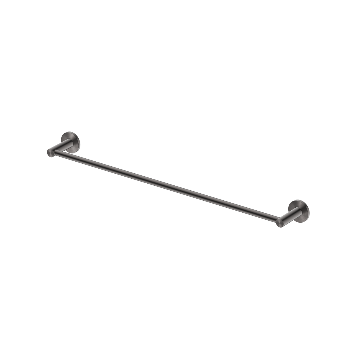 Mica Single Towel Rail - 800mm - Brushed Gunmetal