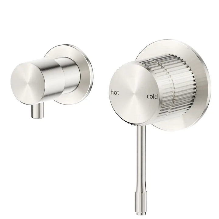 Mica Fluted Shower Mixer Diverter - Sideways