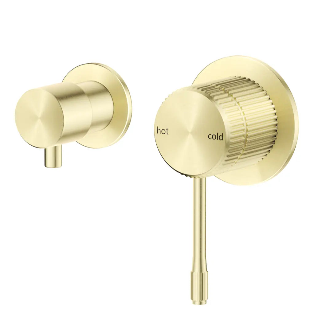 Mica Fluted Shower Mixer Diverter - Sideways