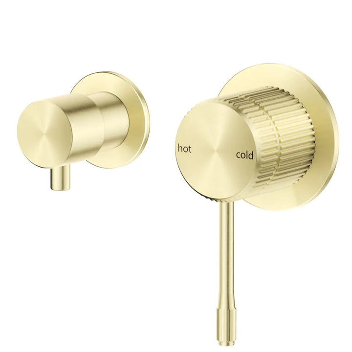 Mica Fluted Shower Mixer Diverter - Sideways