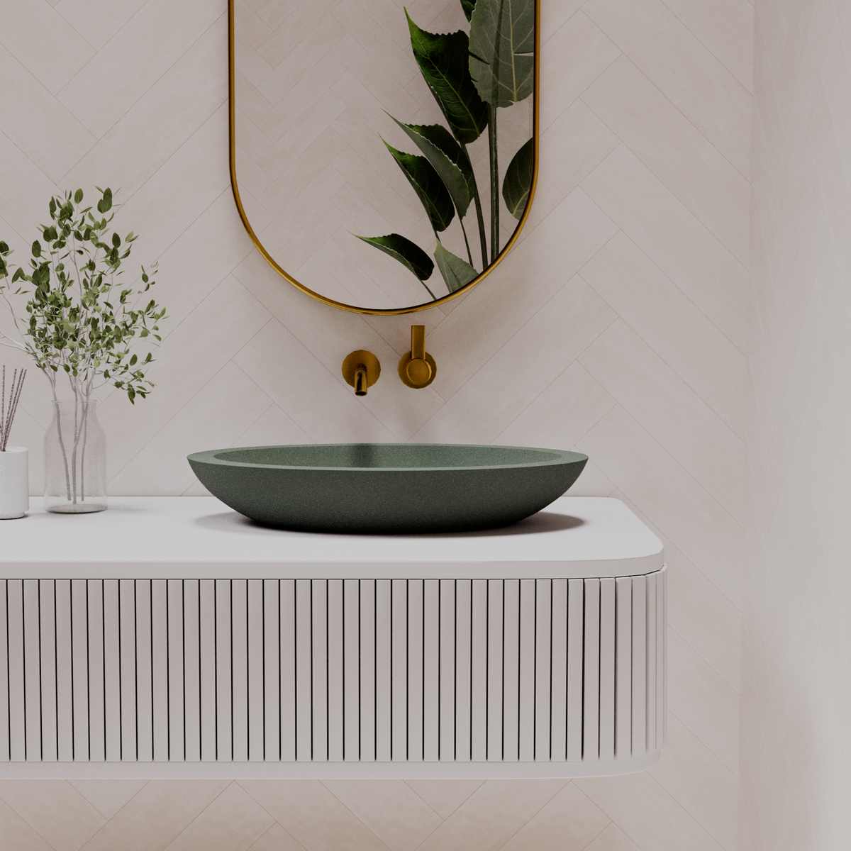 Vivian above counter basin — front view