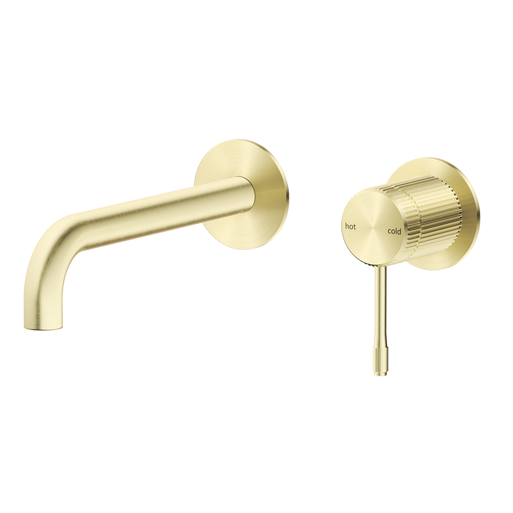 Mica Fluted Wall-Spout Combo - French Gold