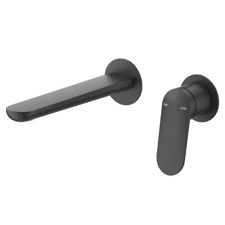 Bella Vista Lantra Wall-Spout Combo - 2P - Trim Kit Only - Black