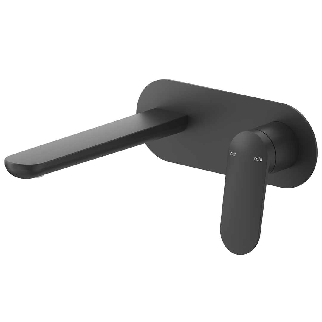 Bella Vista Lantra Wall-Spout Combo - 1P - Trim Kit Only - Black