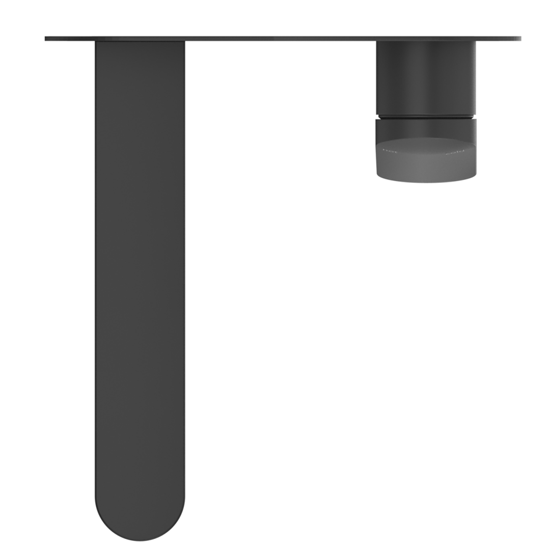 Bella Vista Lantra Wall-Spout Combo - 1P - Trim Kit Only - Black