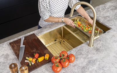Lavello Kitchen Sink Colander - Tiger Bronze