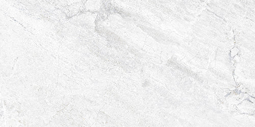 Agathos White Porcelain Tile tile face, 600 x 300 mm