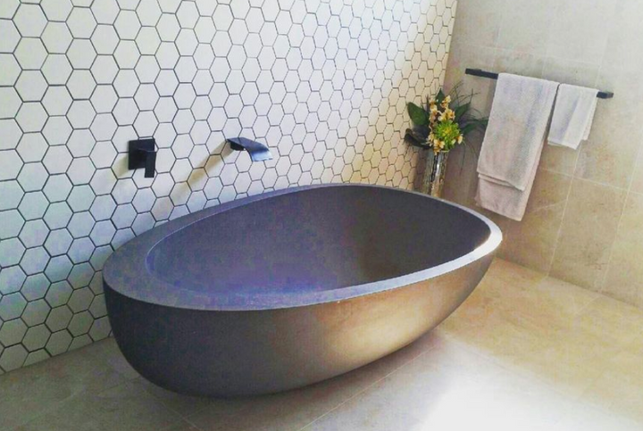 Whitney freestanding bath — bathroom lifestyle