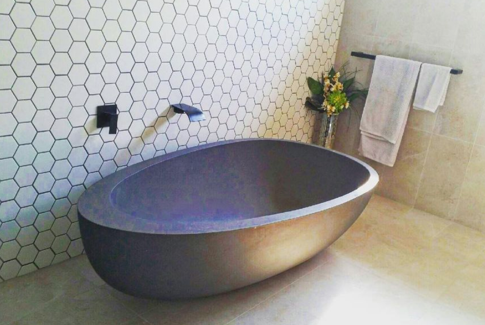 Whitney freestanding bath — bathroom lifestyle