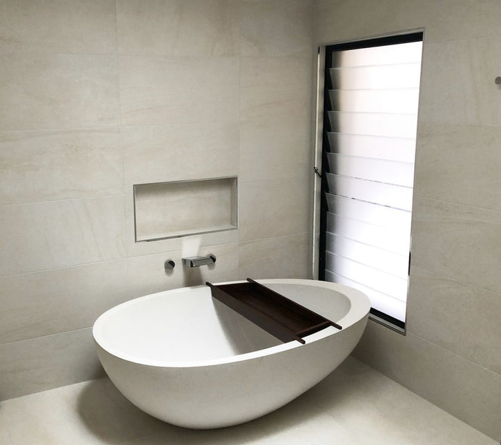 Whitney freestanding bath — bathroom lifestyle