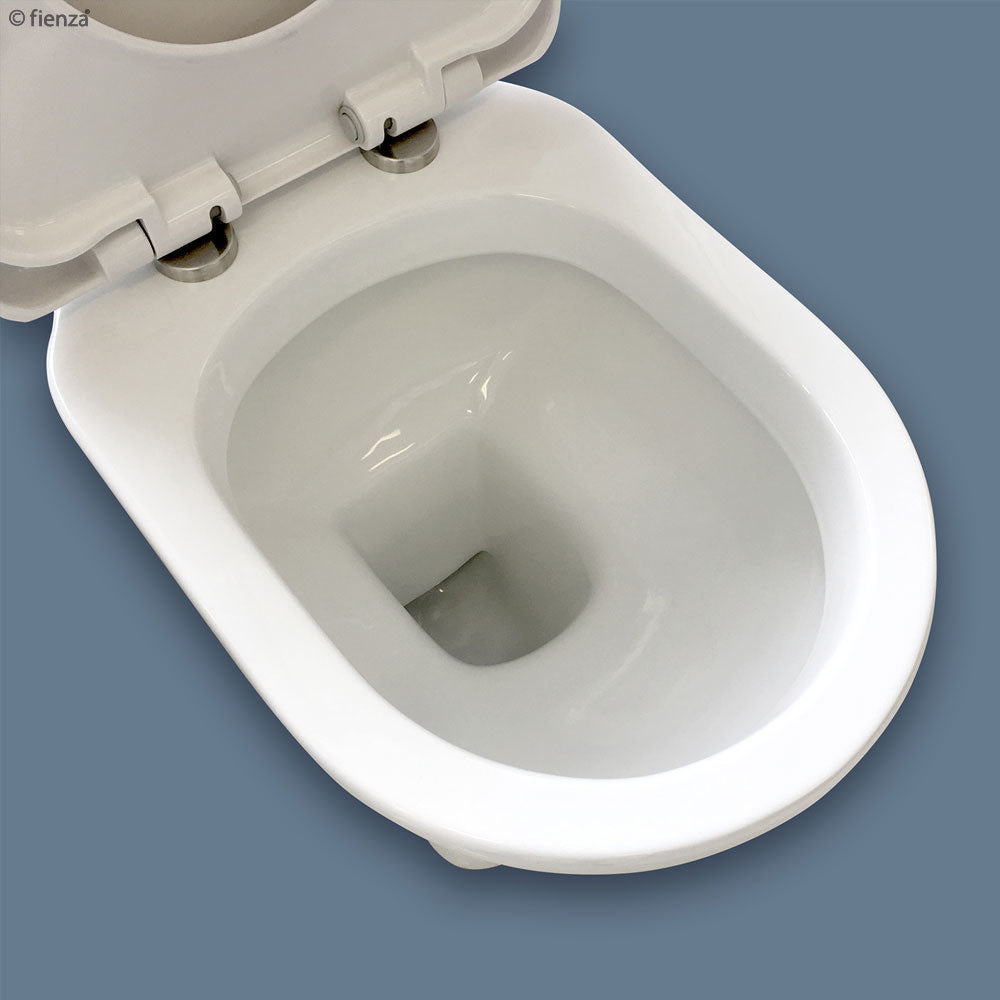 RAK Washington White Close-Coupled Toilet Suite, Alpine White with P-Trap - product