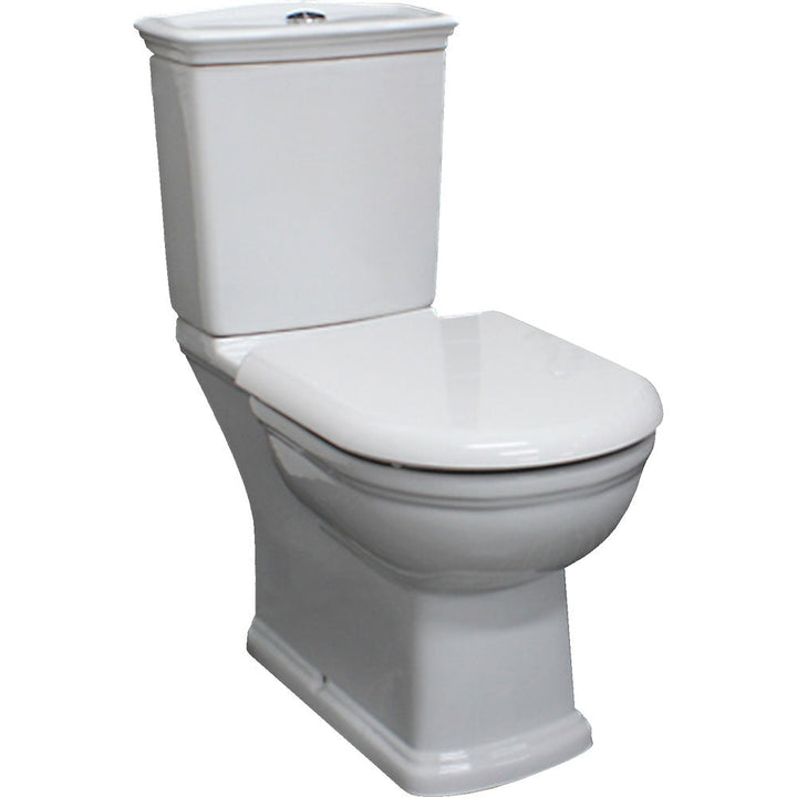 RAK Liwa White Close-Coupled Toilet Suite, Alpine White with P-Trap - product