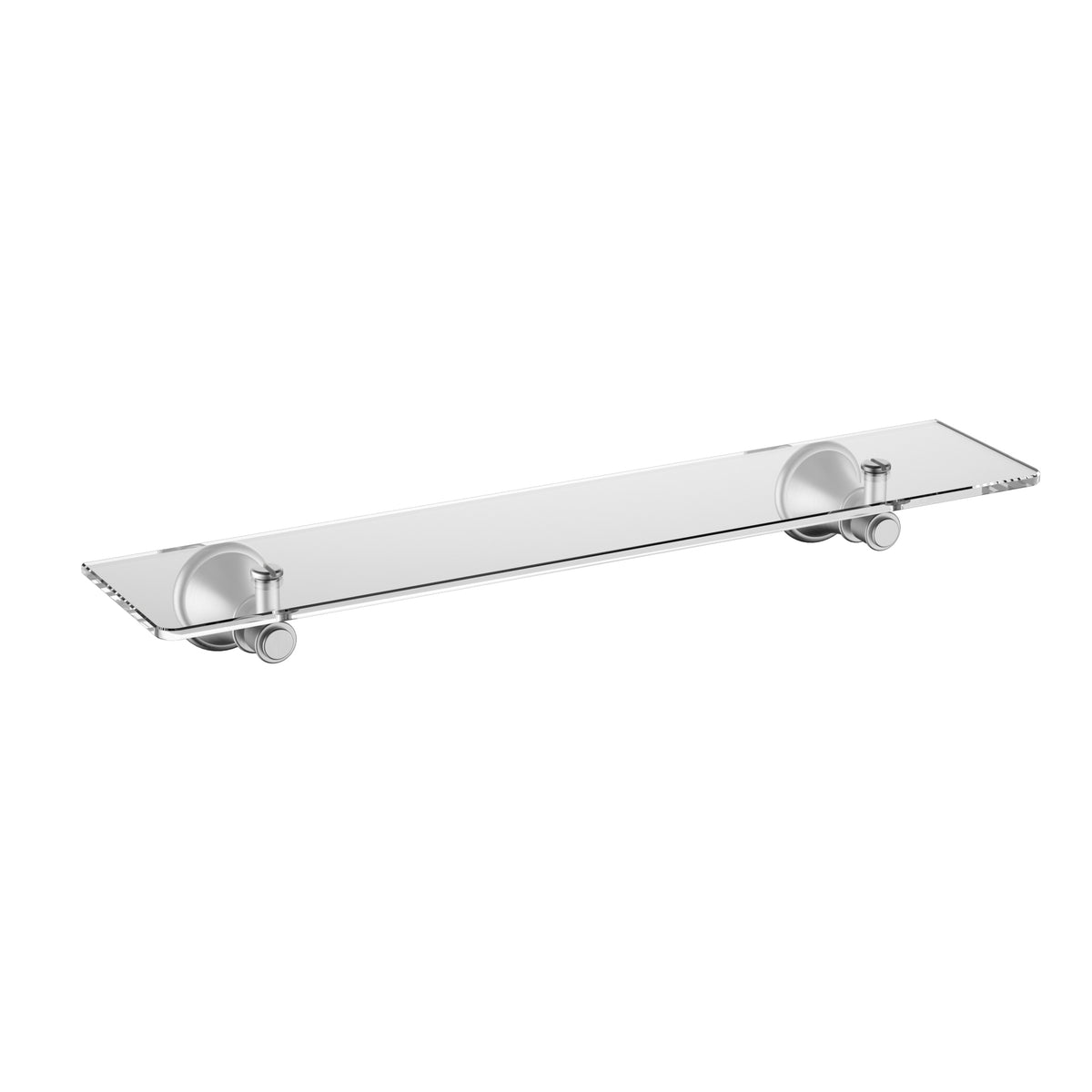 Clasico Shelf Glass - Brushed Nickel