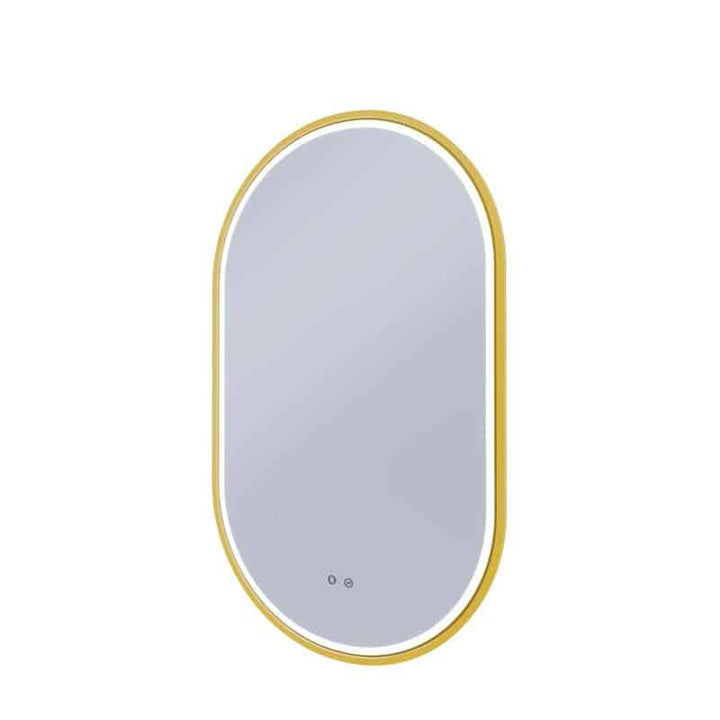 Gatsby LED Mirror with Demister and Portable Magnifier Nordic Gold product view 3