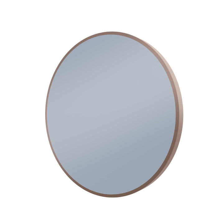 Framed S Series Round LED Mirror Cuban Bronze