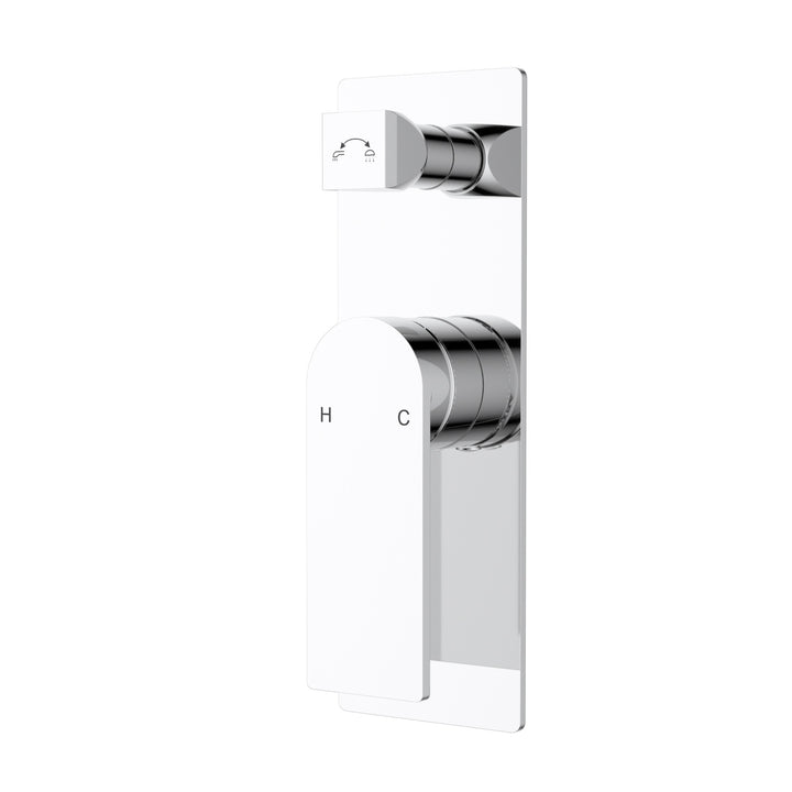 Ruki Wall Mixer Diverter - Chrome