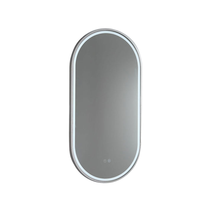 Gatsby LED Mirror with Demister and Portable Magnifier Brits Nickel
