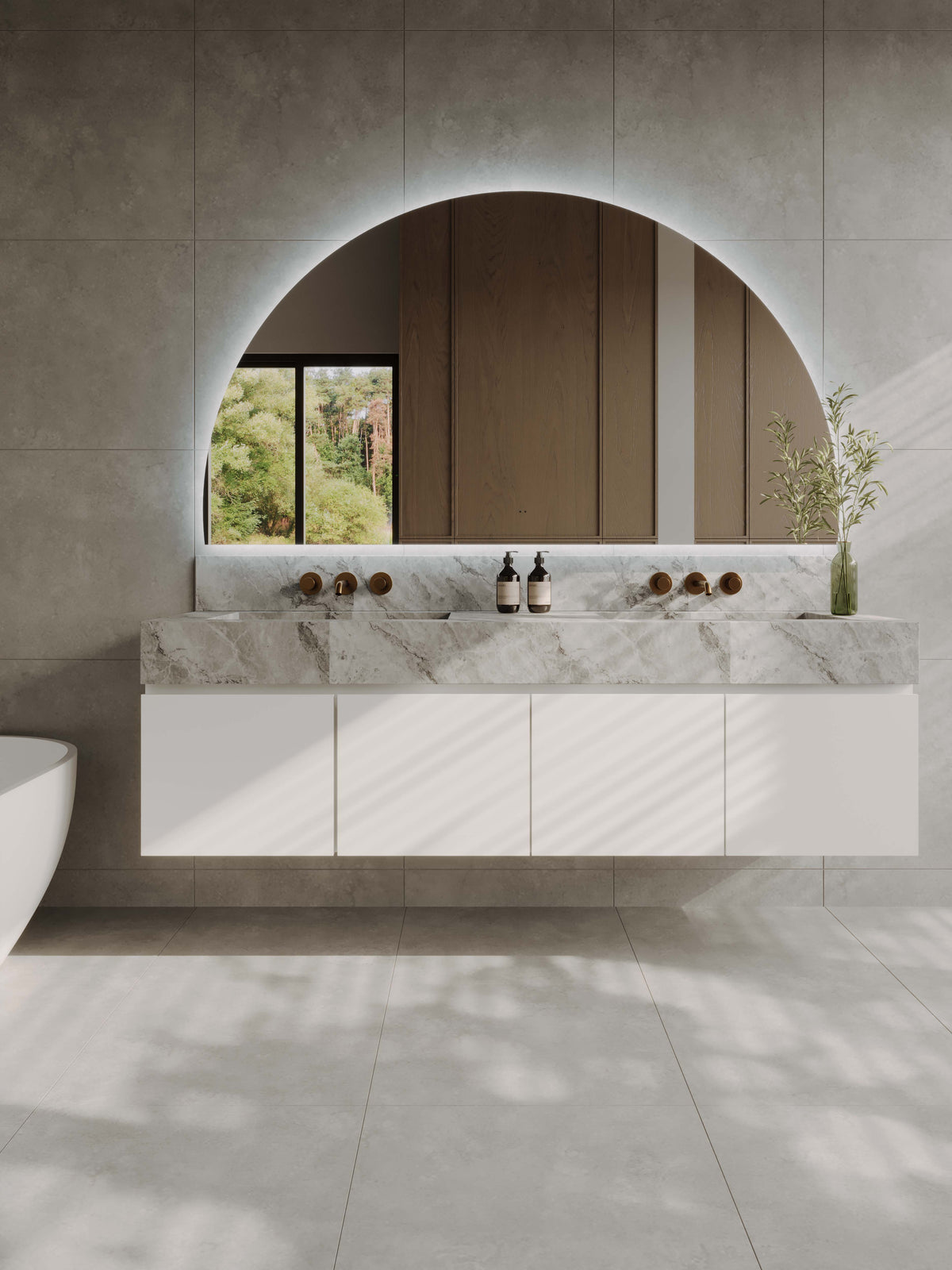 A Series Arch LED Mirror
