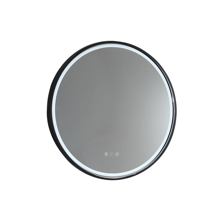Sphere LED Mirror with Bluetooth and Portable Magnifier Manhattan Black