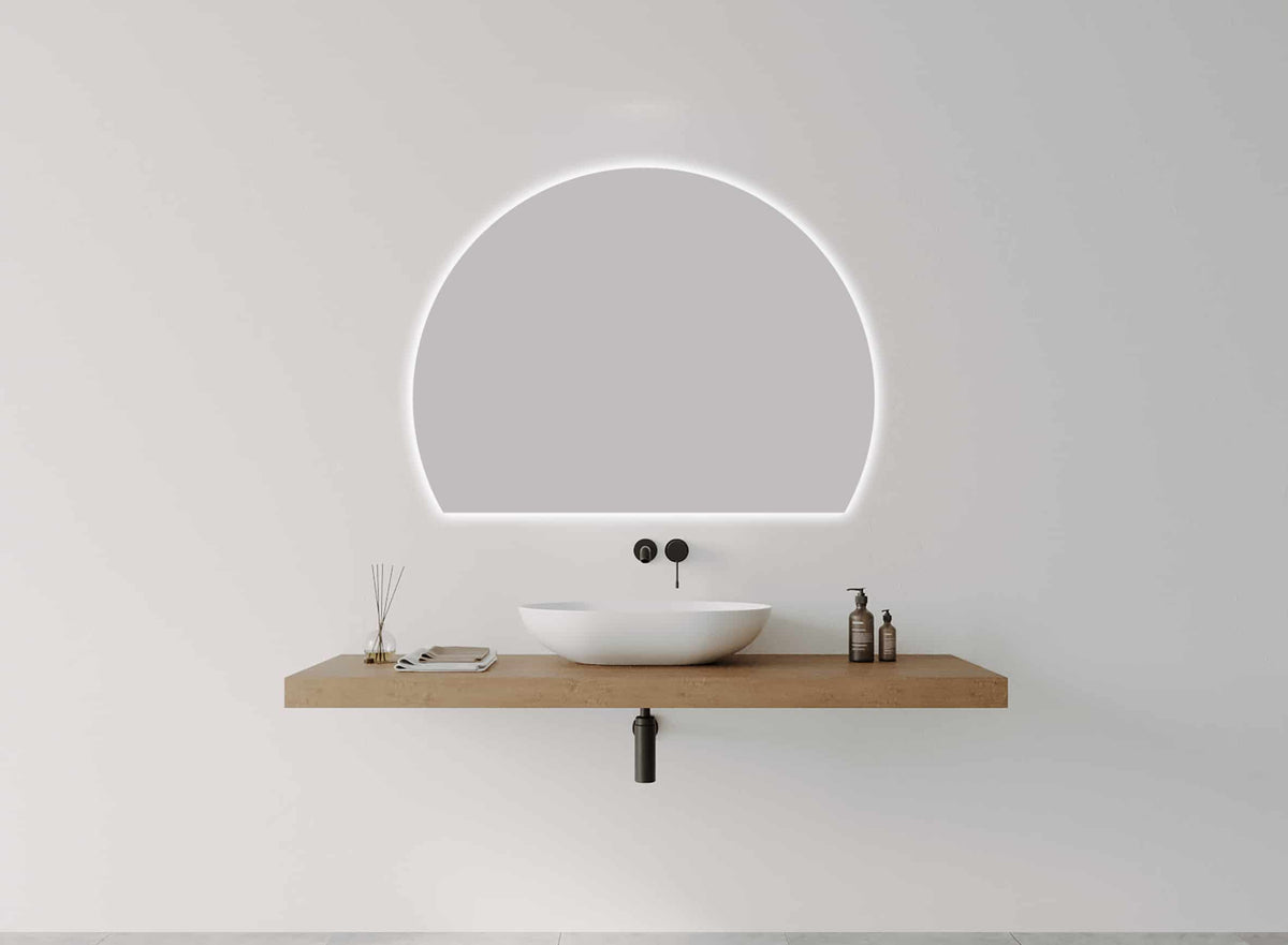 Luna Arch LED Mirror detail view 2