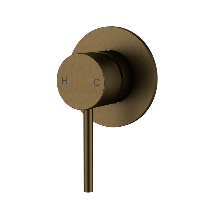 Otus Slimline Wall Mixer Trim Kit - Antique Brass