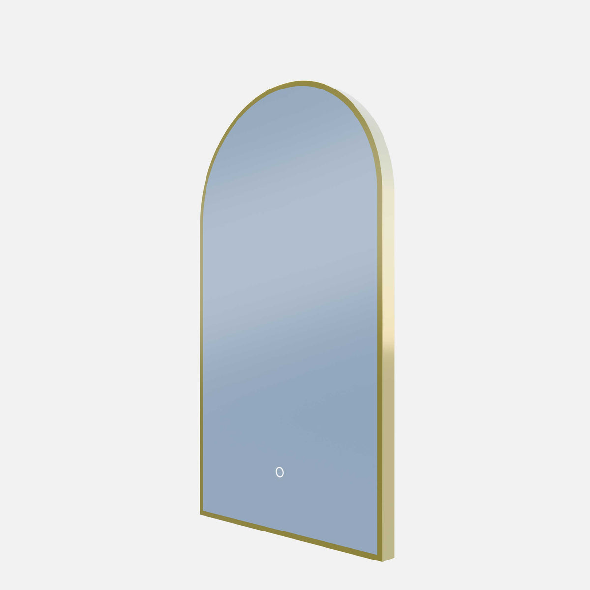 Framed A Series Arch LED Mirror Nordic Gold