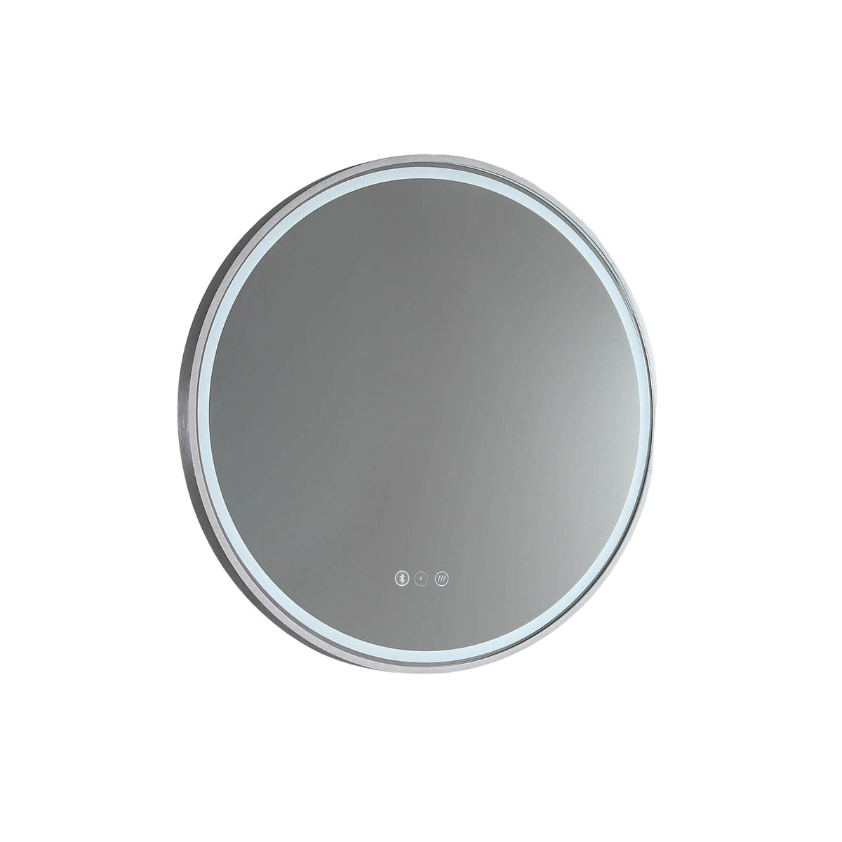 Sphere LED Mirror with Demister and Portable Magnifier Georgian Metal
