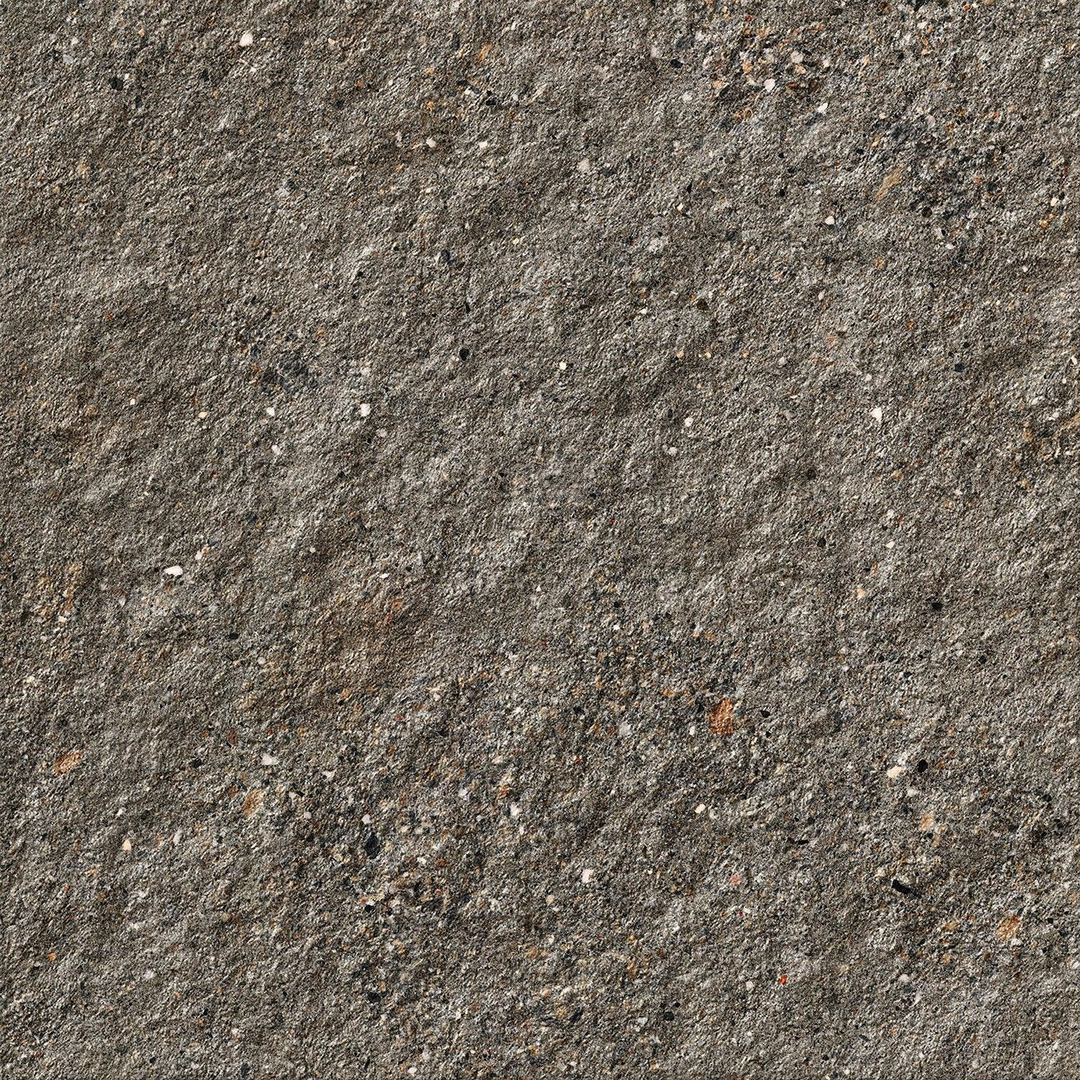 Aggregate Dark Grey Porcelain Tile tile face
