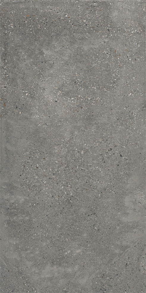 Stone Cement Anthracite Porcelain Tile tile face, 1200 x 600 mm