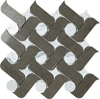 Ark Fussana+Carrara Marble Mosaic – 300 x 300 mm, tile face