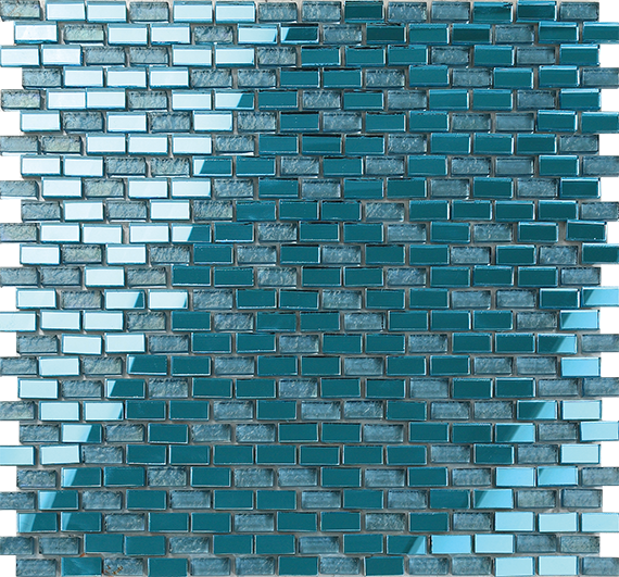 Artmirror Aqua Glass Mosaic tile face, 300 x 300 mm