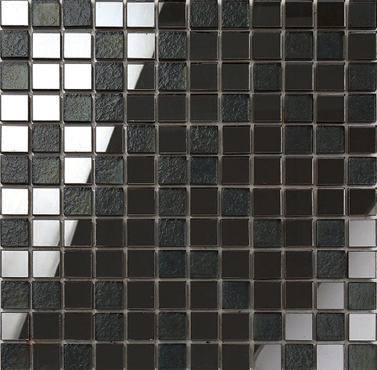 Artmirror Nickel Glass Mosaic tile face
