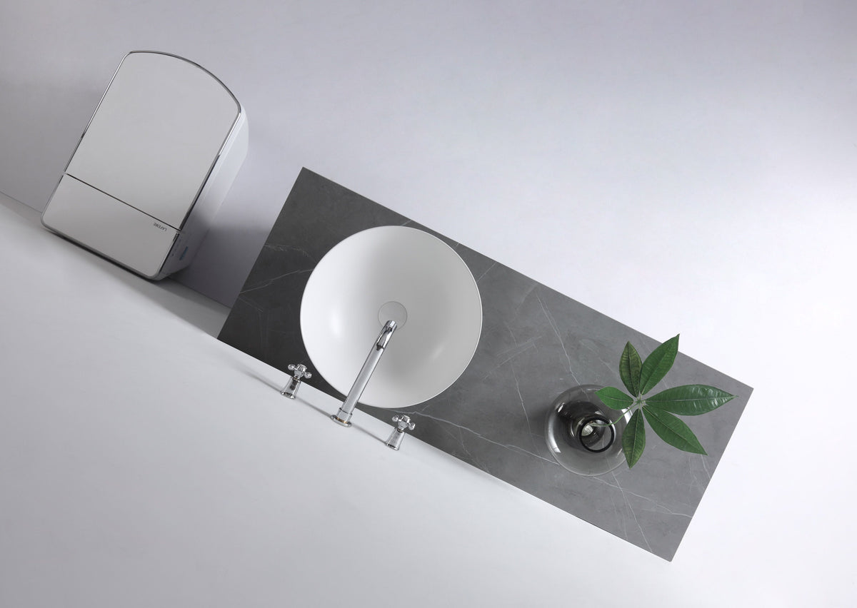 Aulic Argyle Matte White Basin product photo