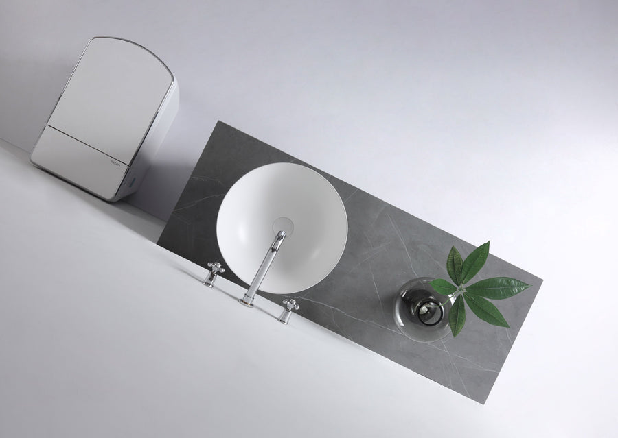 Aulic Argyle Matte White Basin product photo