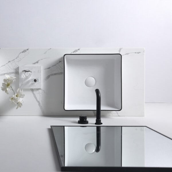 Aulic Macleod White With Black Edge Basin product photo