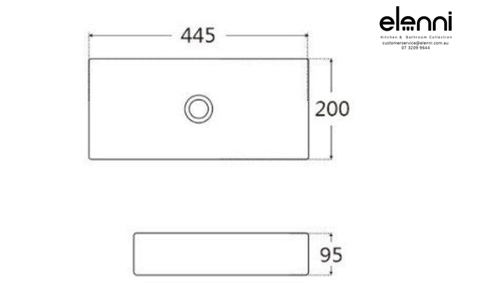 Elenni specification sheet - Tyrrell Gloss White Basin