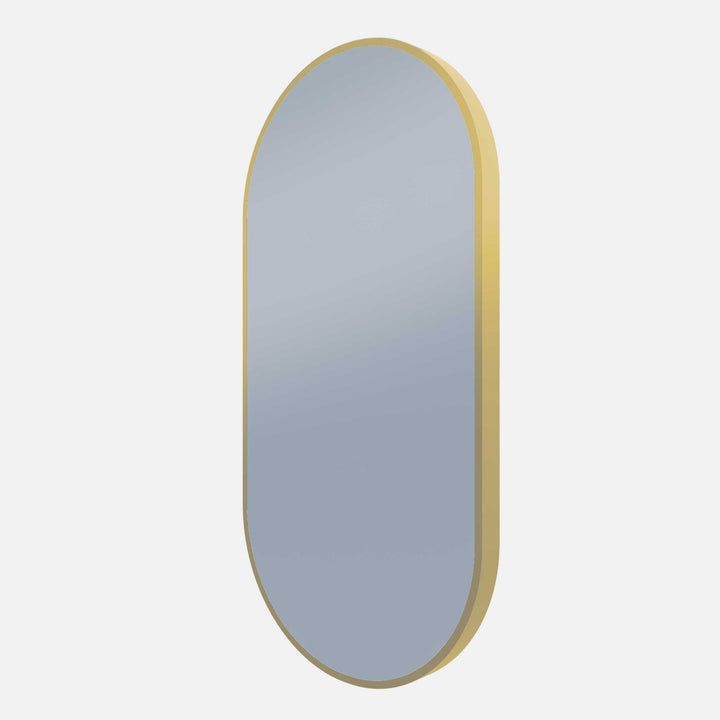 Framed O Series Oval LED Mirror Nordic Gold