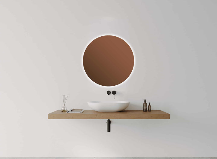 S Series Round LED Mirror Bronzed Glass product view