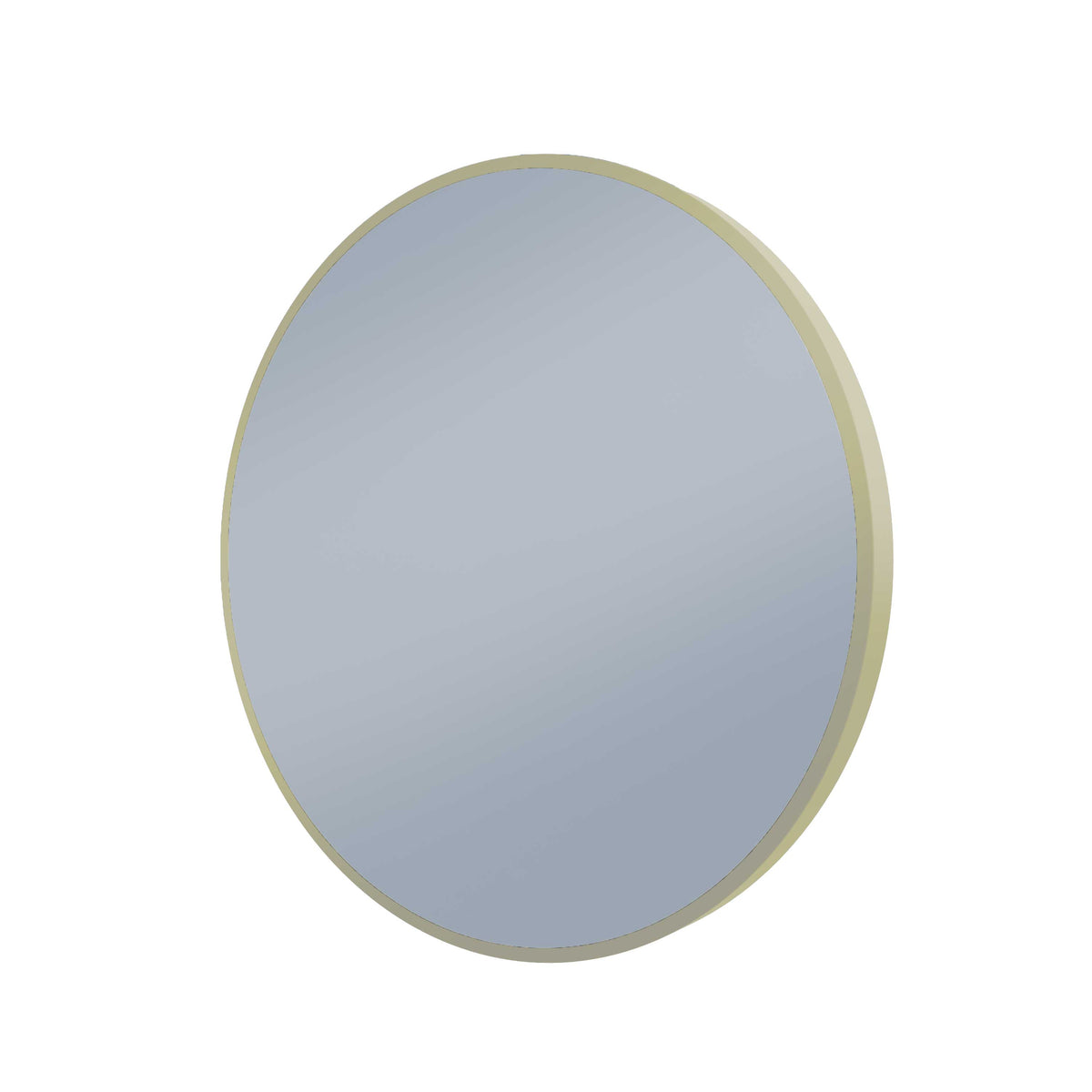 Framed S Series Round LED Mirror Baltic Brass