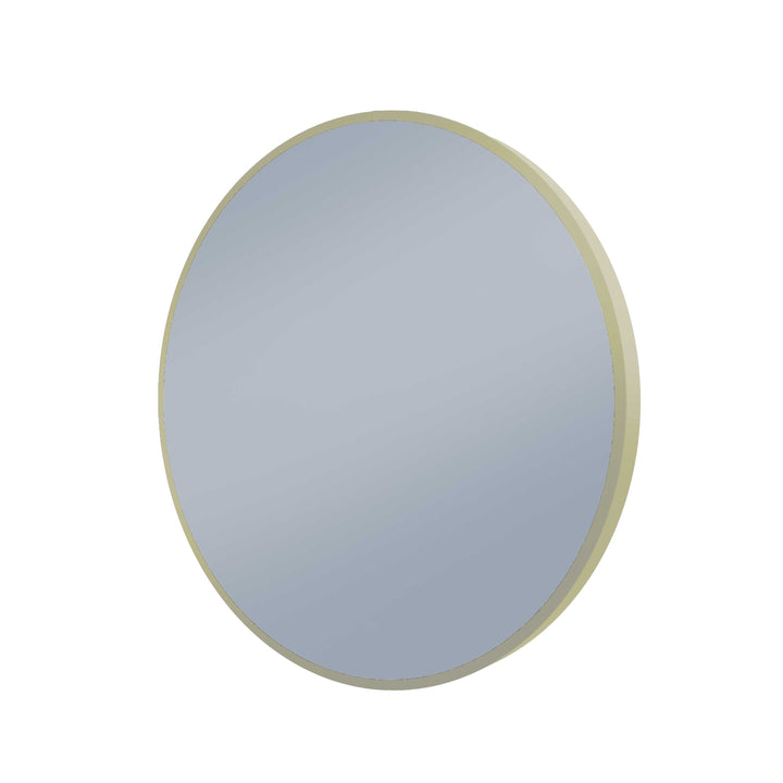 Framed S Series Round LED Mirror Baltic Brass
